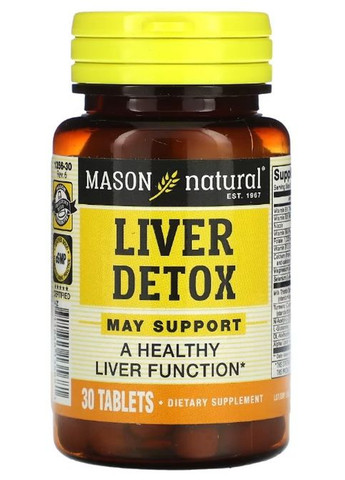 Liver Detox 30 Tabs Mason Natural (292556185)