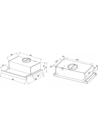 Витяжка TLT 650 LED 60 BL Jantar (365750223)