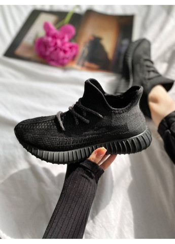 КРОСІВКИ ЖІНОЧІ ADIDAS YEEZY BOOST 350 BLACK АДІДАС ІЗІ БУСТ No Brand чорні демісезони (368868579)