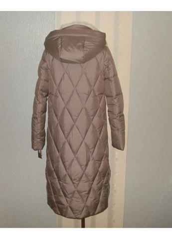 Коричневое демисезонное Пальто зимнее 6-878 Qarlevar