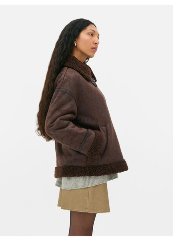 Дубленка,коричневый, Primark (368151355)