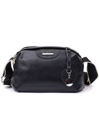 Сумка через плечо женская на два отделения кожаная 22592 Черный Vintage (302009076)