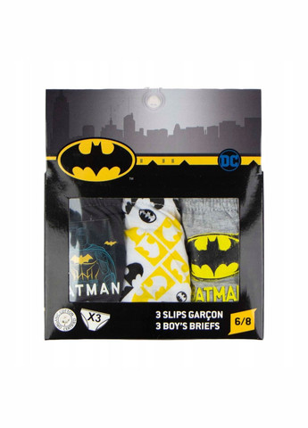 Трусики сліпи набір 3 шт. для хлопчика Batman 900327-х чорно-білий Disney (262973270)