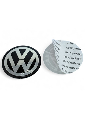 1 штука Наклейка з логотипом Вольцваген 65 мм алюміній + епоксид No Brand (364959019)
