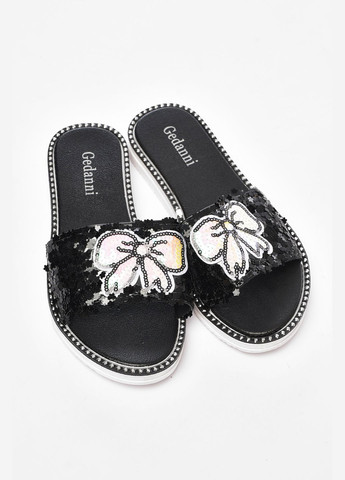 Шльопанці жіночі чорного кольору Let's Shop (340715151)