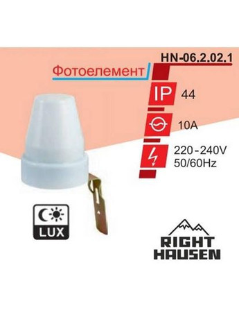 Фотоэлемент (реле сумеречное) 10А No Brand (362492563)