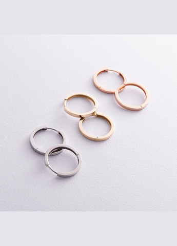 Сережки - кільця в жовтому золоті с08330 Oniks (264024701)