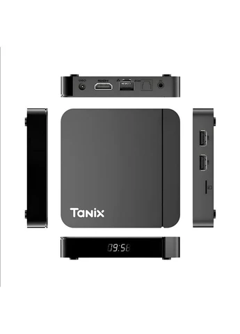 Смарт ТВ-приставка W2 4/64GB Android (TBW20464B 4500) Черная Tanix (374377787)