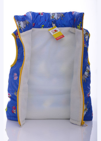 Жилетка для мальчика на флисе Rabbit электрик синяя 92 см (43235) BABYKROHA (297199902)