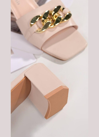 Шльопанці жіночі бежевого кольору на підборах Bashili Шльопанці літні жіночі (340235314)