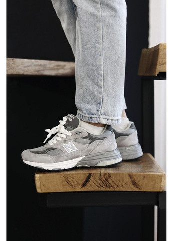 Сірі Осінні кросівки чоловічі new balance 993 grey white нью беланс 993 No Brand