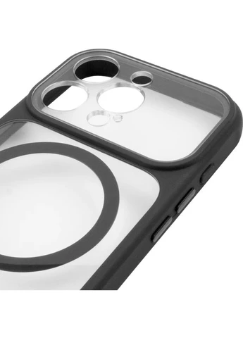 Чехол накладка GETMAN Moon Clear с MagSafe для Apple iPhone 15 Pro Max 6.7" TPU+PC черный No Brand (402056788)