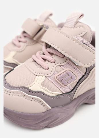 Сиреневые демисезонные кроссовки для девочки, на плоской подошве цвет сиреневый цб-00273835 Kimboo