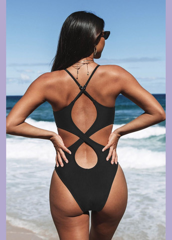 Чорний літній купальник CUPSHE