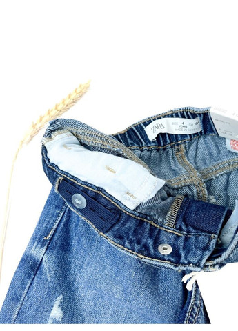 Синие джинсы 104 см синий артикул л1138 Zara