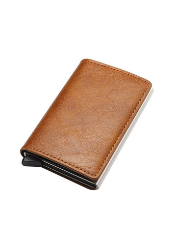 Кожаный картхолдер мужской для карточек с местом для денег, коричневый мужской кошелек для карточек web No Brand картхолдер (289870021)