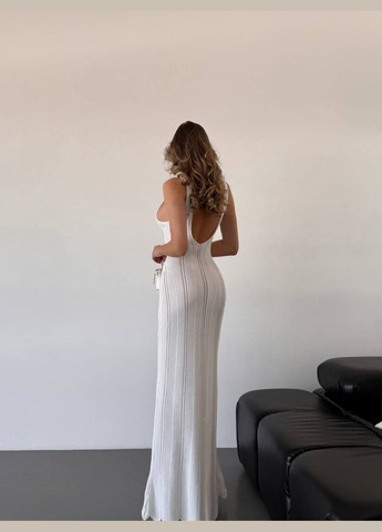 Молочное откровенный нежное вязаное платье по фигуре Simply sexy