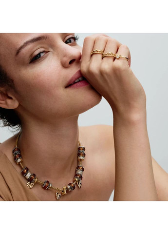 Бусы Пандора "Блестящие листья монстеры" 763349C01 Kabluchka (355347427)