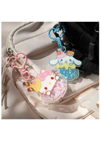 Брелок милий Kuromi в морозиві з рухливими блискітками куромі няшний аніме фентезі подарунок на портфель лоліта харадзюку каваї No Brand (315048682)