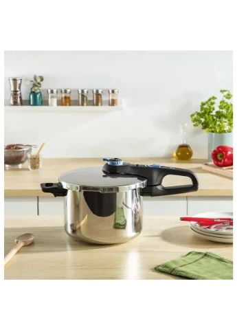Каструля Secure Trendy, 4л, (скороварка) з паровим кошиком (P2580402) Tefal (395307891)