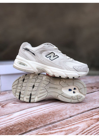 Белые демисезонные кроссовки мужские new balance 530 ivory mr530sh нью беланс 530 No Brand