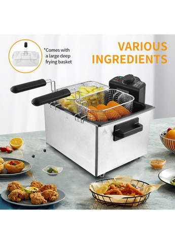 Электрическая фритюрница 2100Вт 5л Sokany WJ-801 (302816322)