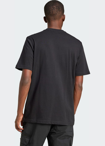 Черная футболка trefoil essentials adidas