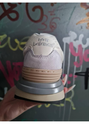 КРОССОВКИ ЖЕНСКИЕ NEW BALANCE 574 LEGACY BEIGE / WHITE НЬЮ БЕЛАНС 574 No Brand белые демисезоны (368854954)