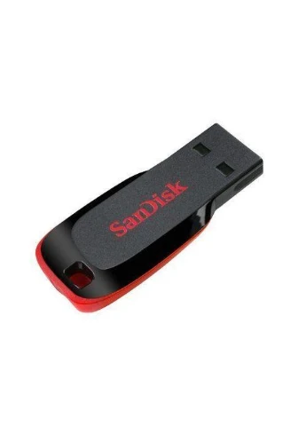 USB Флешка 2.0 16GB для комп'ютера Cruzer Blade 16ГБ Чорно-Червоний SanDisk (335834677)