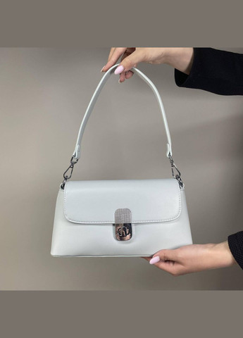 Жіноча сумка крос-боді з відділеннями на блискавці з екошкіри блакитна Alex&Mia (324114020)