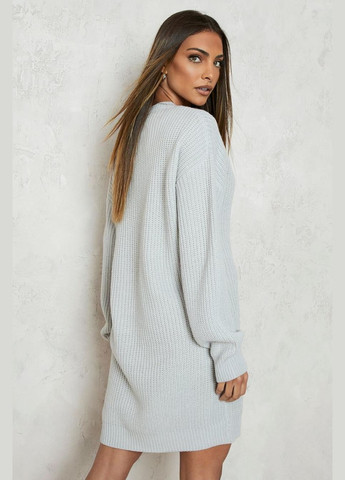 Сіра повсякденний сукня Boohoo однотонна