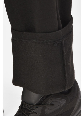 Спортивні штани чоловічі на флісі чорного кольору Let's Shop (362893956)