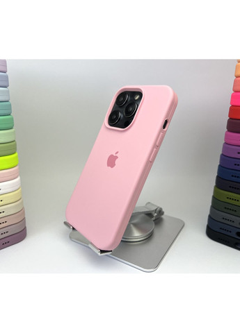 Чохол на 14 PRO Silicone case мікрофібра силіконовий для айфона 14 ПРО light pink cover No Brand (369137001)