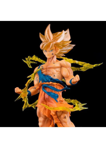 Фигурка Son Goku Super Saiyan 17 см Dragon Ball из ПВХ, коллекционная аниме статуэтка с подставкой, подарок фанатам серии No Brand (362682233)