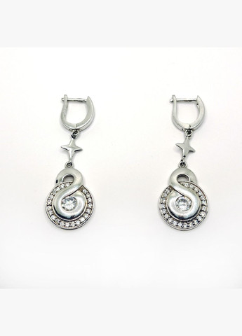 Сережки висячі срібло 925° 6,86г. родій () Marcello С-384 (327890487)