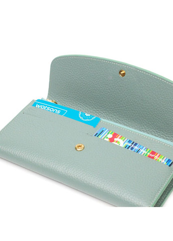 Превосходный женский кошелек с монетницей на молнии из натуральной кожи 21968 Серо-зеленый Tony Bellucci (329146858)