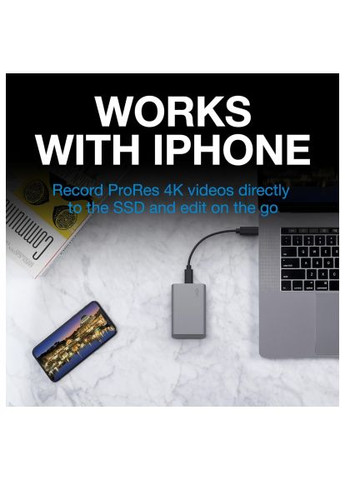 Накопитель SSD (STKH1000800) LaCie USB Type-C 1TB Mobile Secure (369559948)