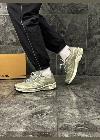 Оливковые демисезонные мужские кроссовки No Brand