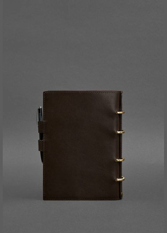Шкіряний блокнот з датованим блоком (Софт-бук) 9.1 темно-коричневий (A-027483) BlankNote (328961561)