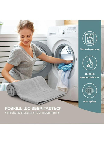 Килимок для ніг і ванної кімнати 50х70 см бавовна жакард з ніжками пл 700 г/м2 сірий IDEIA сірий