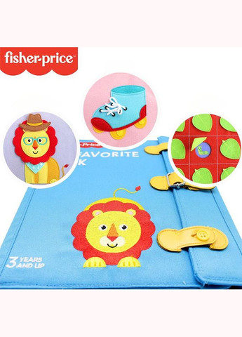 Развивающая игрушка с фетра Любимая книга арт 7286 Голубой Fisher-Price (308053208)
