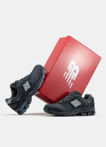 Темно-сірі всесезон кросівки чоловічі new balance 2002r dark grey | нью беланс 2002r темно-сірі No Brand