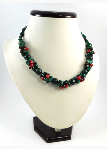 Намисто "Чародійна калина" Агат, Малахіт Fursa fashion (322314165)