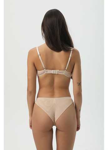 Комбінований демісезонний блакитний мереживний комплект з чашкою - blossom kari shop atelier бежево-блакитний xl/70d (1813ls-37br-blu) Ova Ova Brand