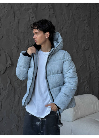 Сіра зимня зимова куртка на пуху сіра Stylish Touch