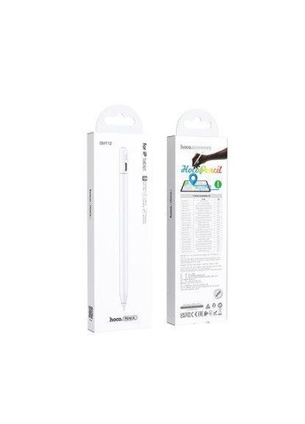 Стилус GM112 з підтримкою Apple Find My акумулятором 130 mAh і точним наконечником 1,5 мм Hoco (367724192)