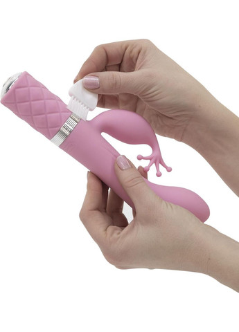 Розкішний вібратор-кролик Pillow Talk - Kinky Pink з кристалом Сваровські, потужний No Brand (366878028)