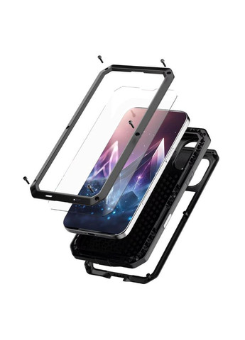 Противоударный чехол Doom Armor для смартфона Apple iPhone 16 - Black Primo (333720346)