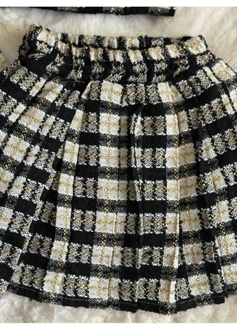 Комбінований демісезонний костюм для дівчинки піджак і спідничка 10912 No Brand