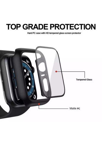 Защитный чехол со стеклом для Apple Watch 41 мм Серый CHOICE (360898279)